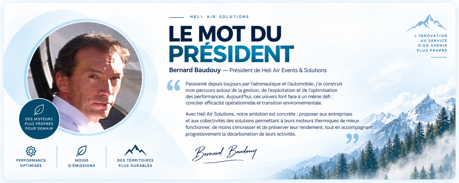 Le mot du président - Bernard Baudouy