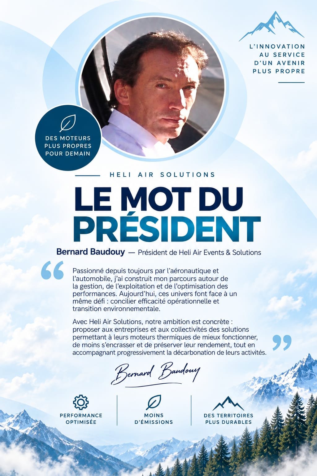 Le mot du président - Bernard Baudouy